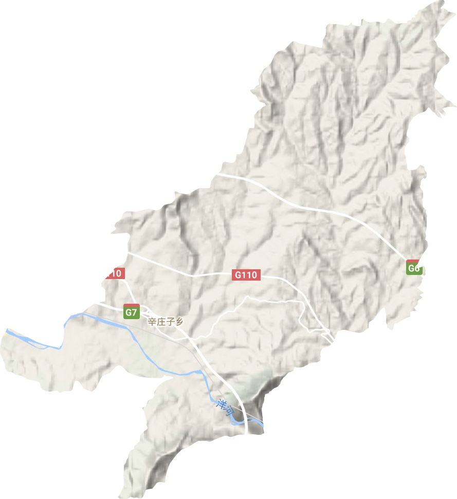 辛庄子乡地形地图