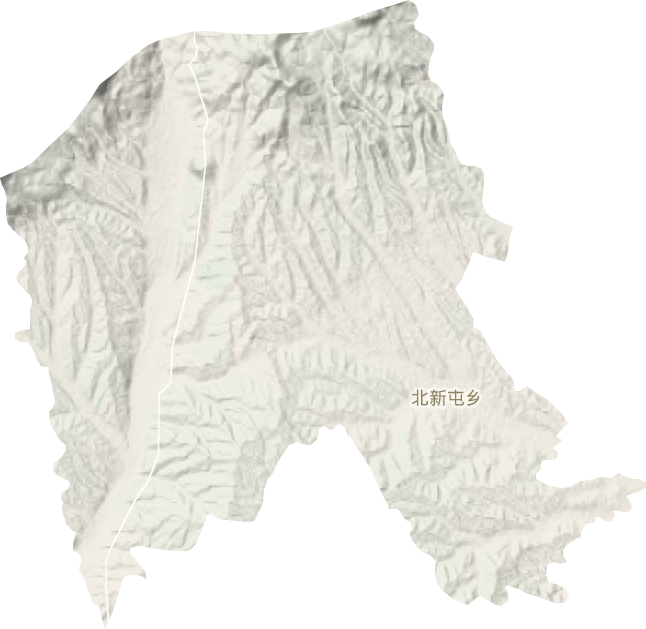 北新屯乡地形地图