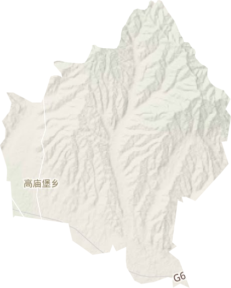高庙堡乡地形地图
