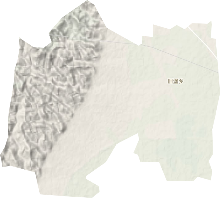 旧堡乡地形地图
