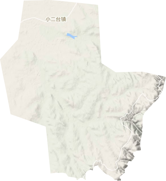 小二台镇地形地图