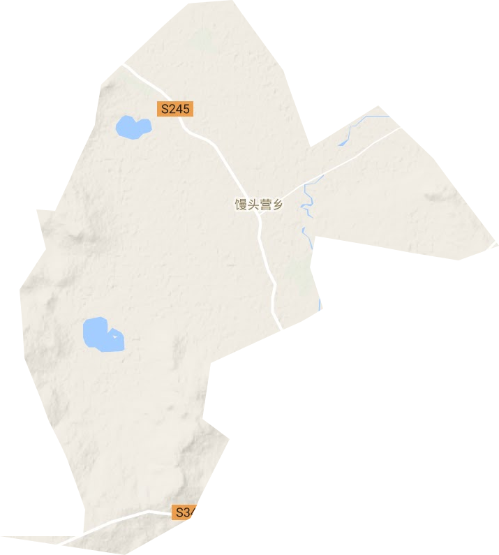 馒头营乡地形地图