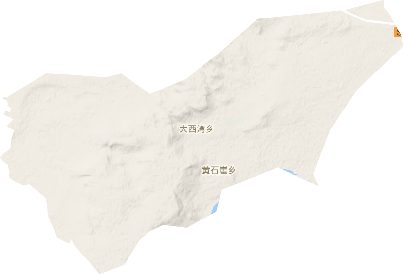 大西湾乡地形地图