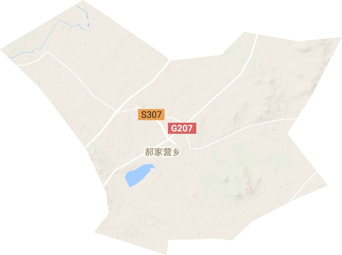 郝家营乡地形地图
