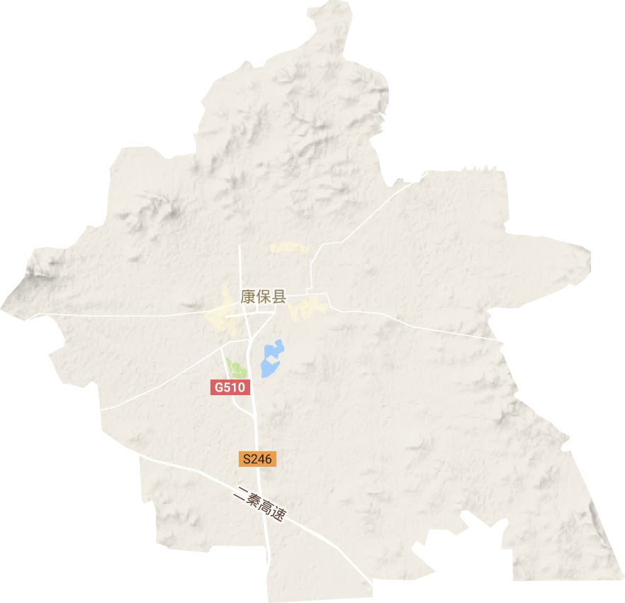 康保镇地形地图