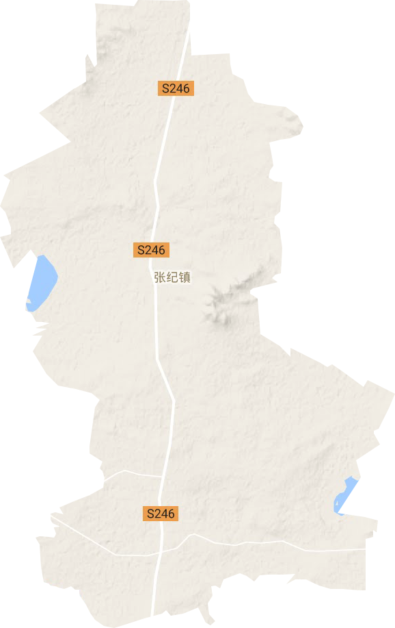 张纪镇地形地图