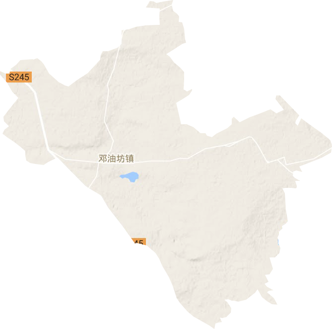 邓油坊镇地形地图