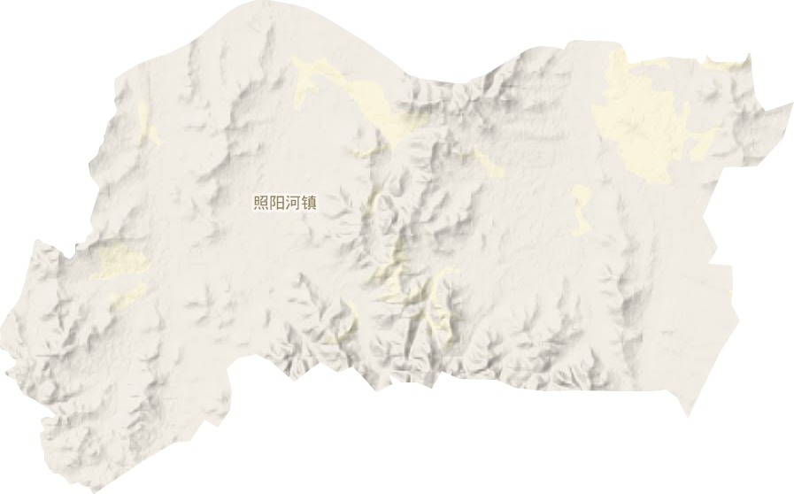 照阳河镇地形地图
