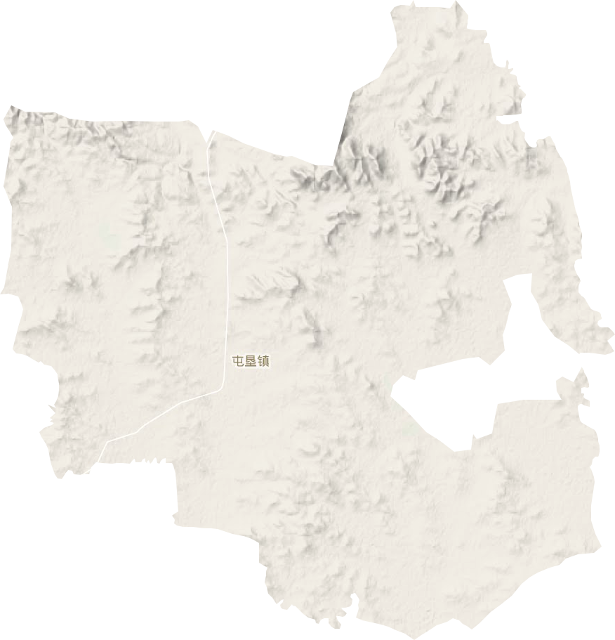 屯垦镇地形地图