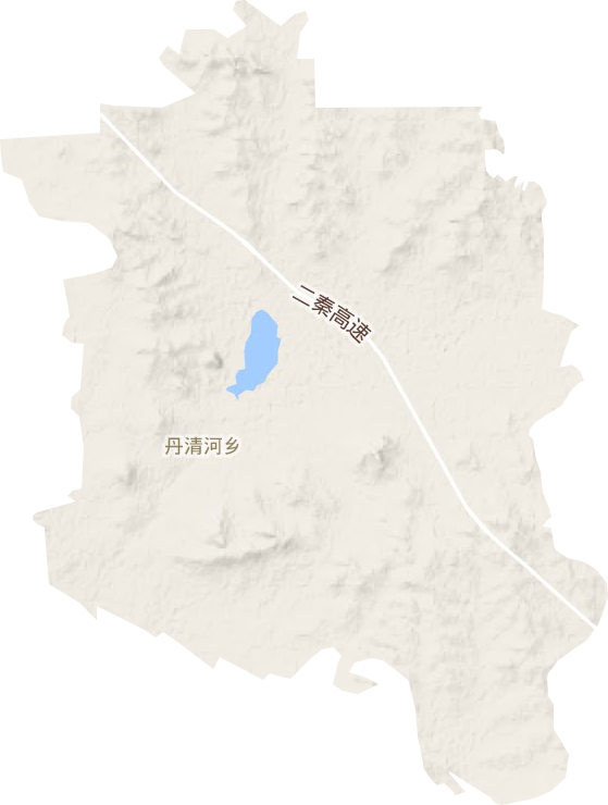 丹清河乡地形地图