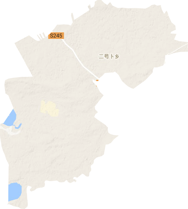 二号卜乡地形地图
