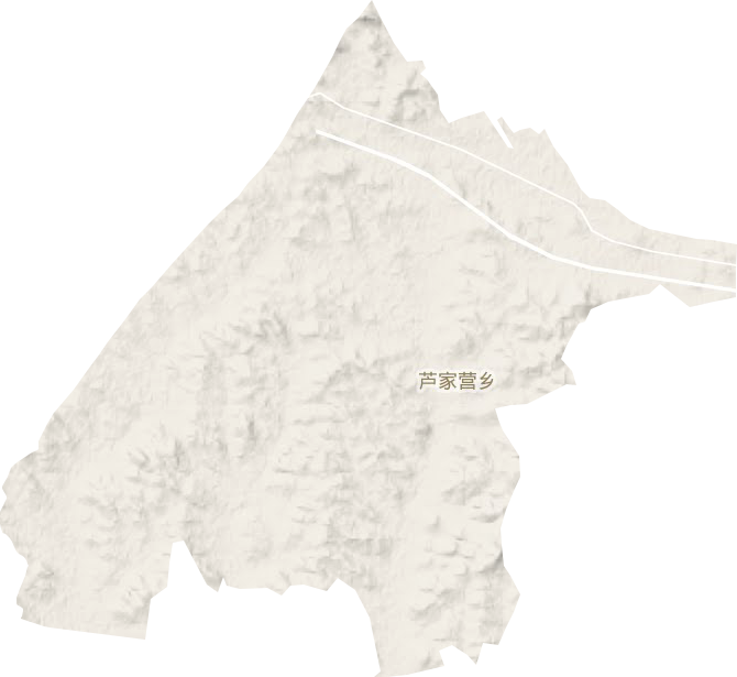 芦家营乡地形地图
