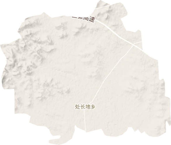 处长地乡地形地图