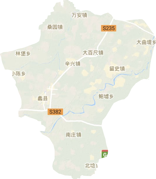 蠡县地形地图