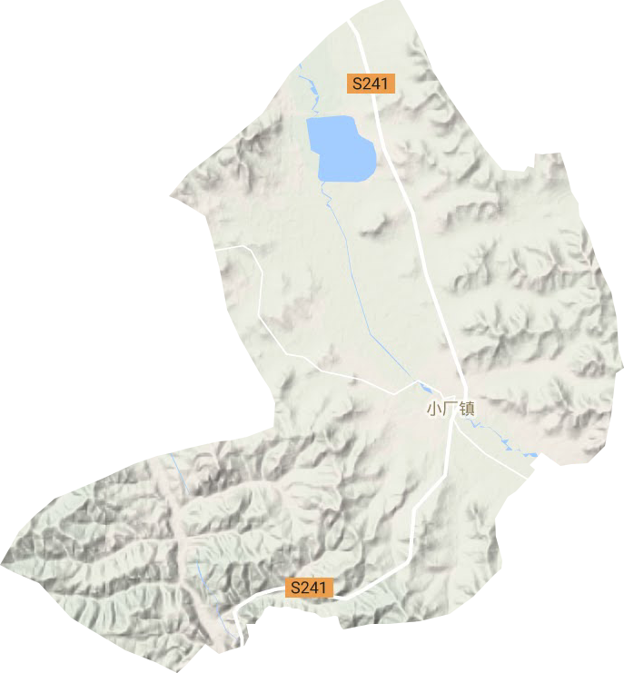 小厂镇地形地图
