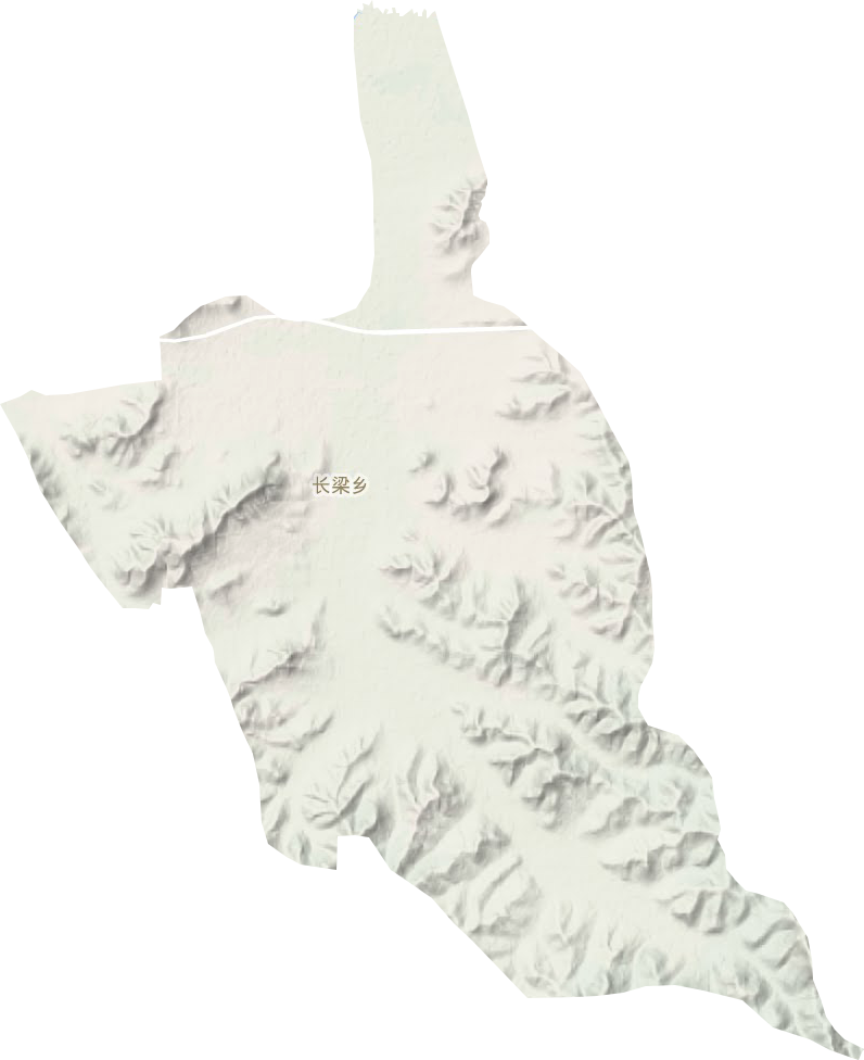 长梁乡地形地图