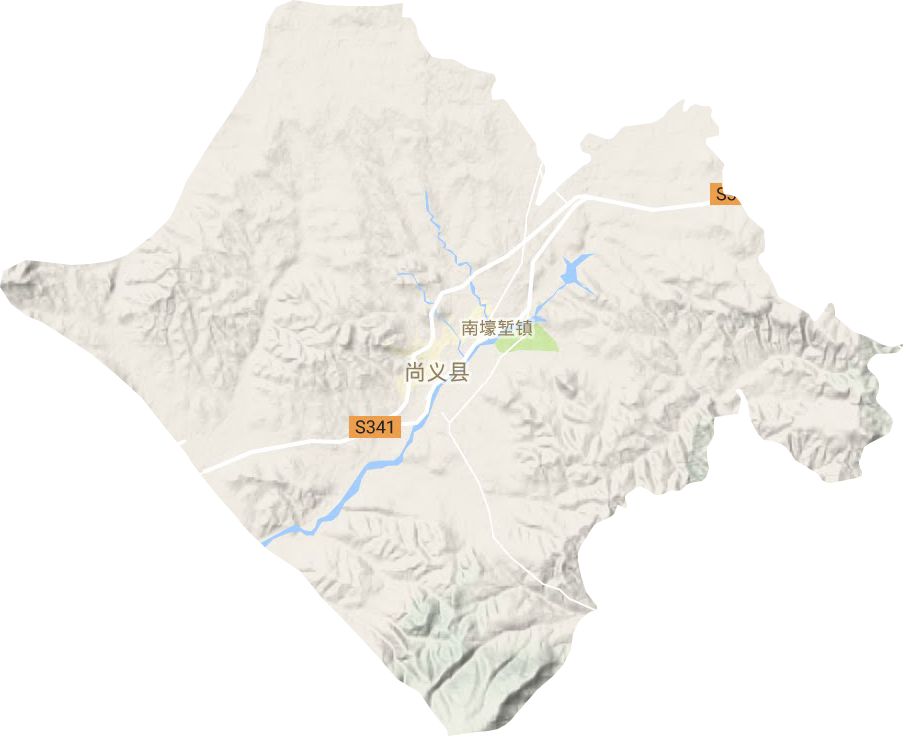 南壕堑镇地形地图
