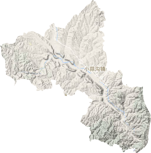 小蒜沟镇地形地图