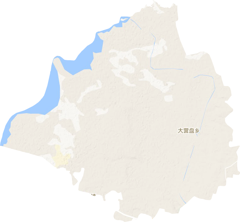 大营盘乡地形地图