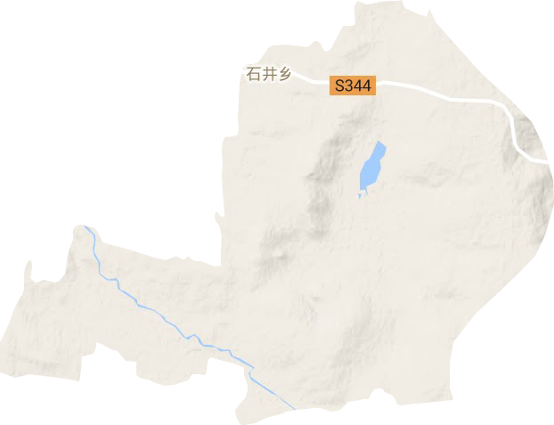 石井乡地形地图
