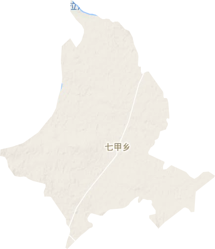 七甲乡地形地图