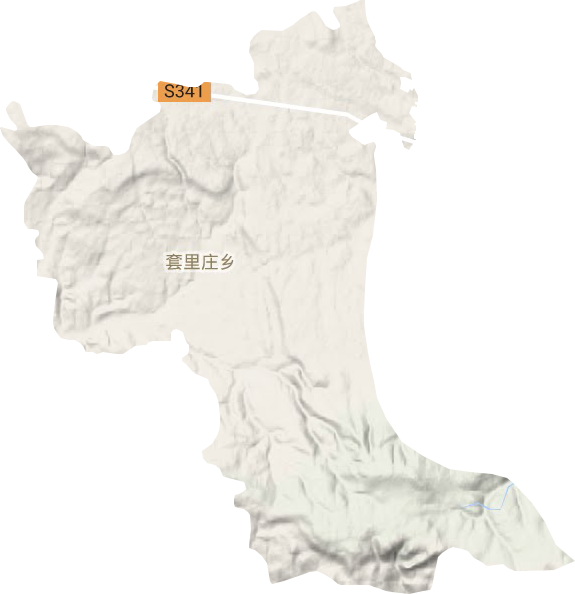 套里庄乡地形地图
