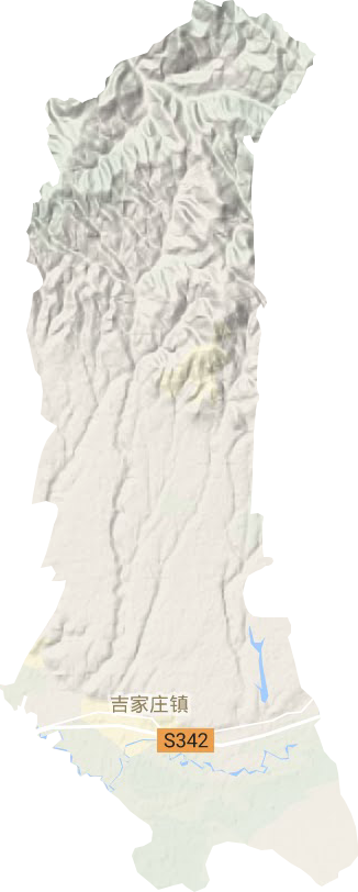 吉家庄镇地形地图