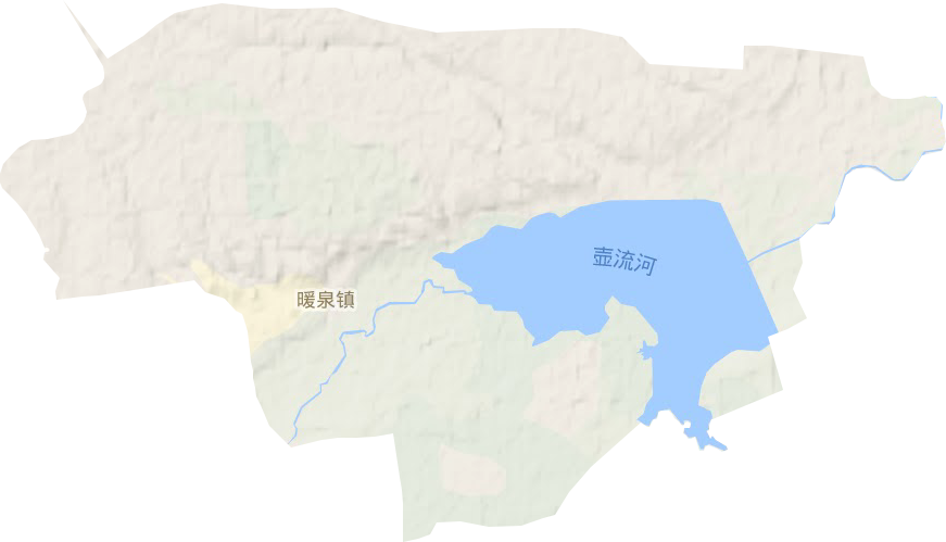 暖泉镇地形地图