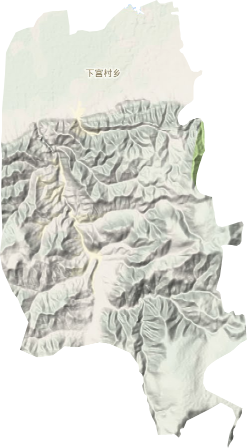 下宫村乡地形地图