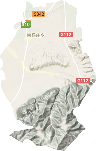 南杨庄乡地形地图