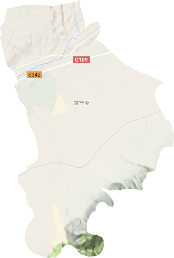 常宁乡地形地图