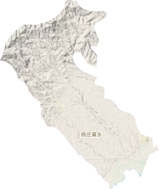 杨庄窠乡地形地图