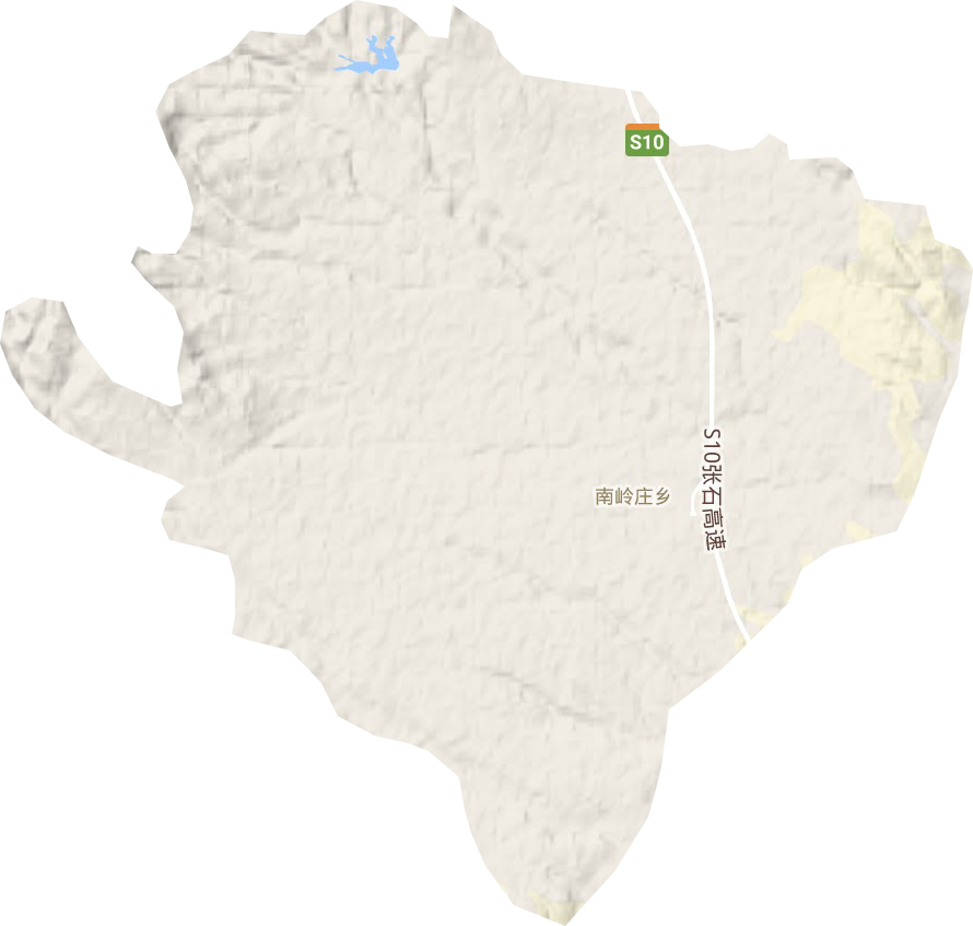 南岭庄乡地形地图
