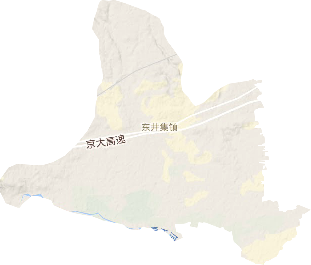 东井集镇地形地图