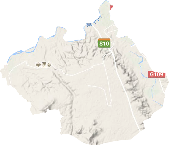 辛堡乡地形地图