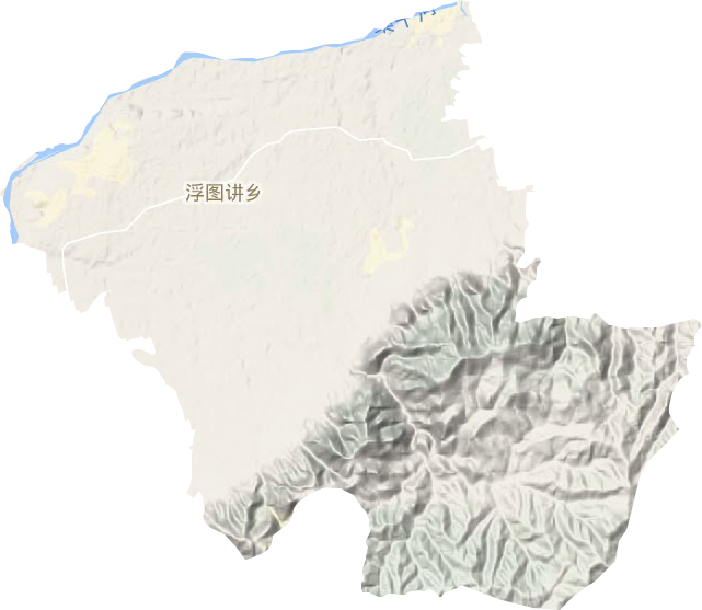 浮图讲乡地形地图