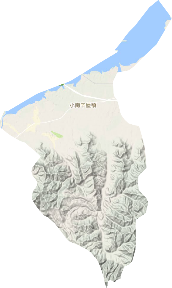 小南辛堡镇地形地图