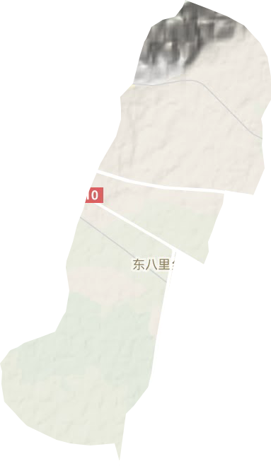 东八里乡地形地图