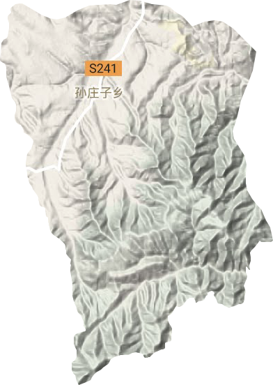 孙庄子乡地形地图