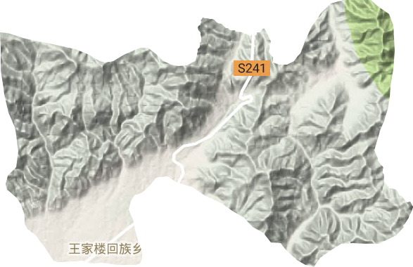 王家楼回族乡地形地图