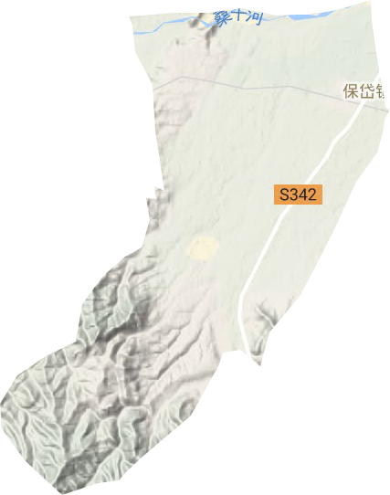 保岱镇地形地图