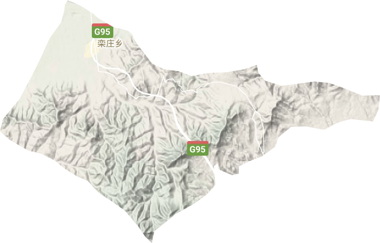 栾庄乡地形地图