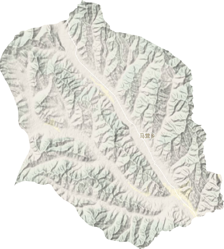 马营乡地形地图