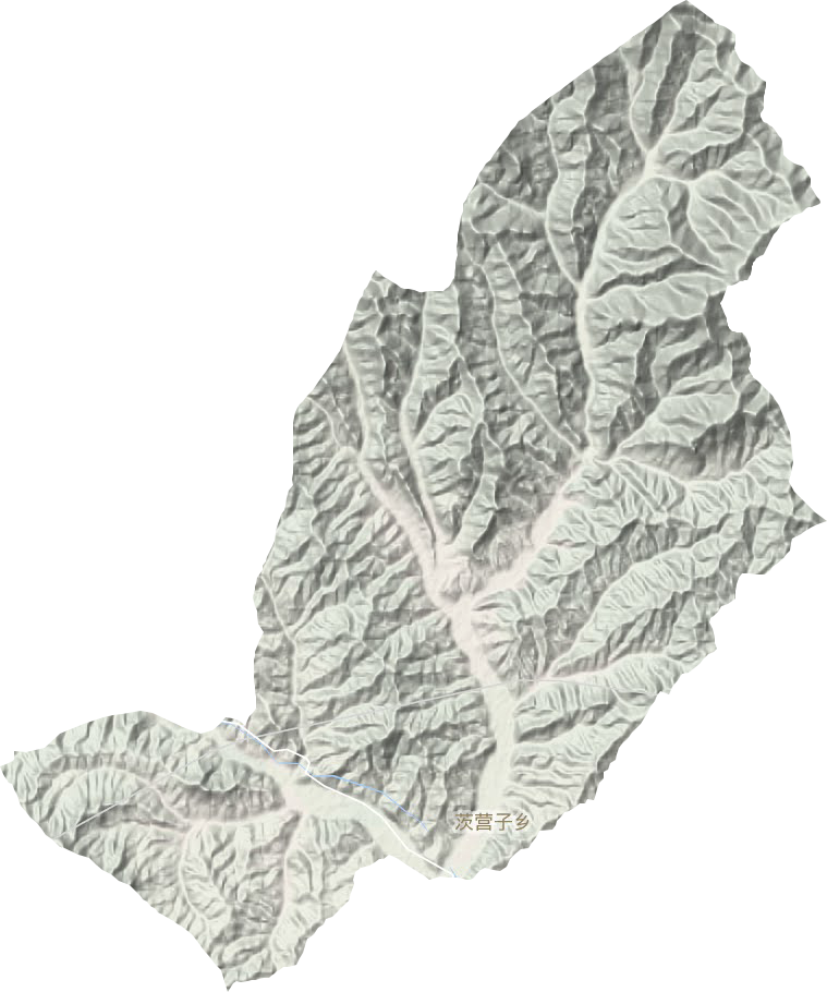 茨营子乡地形地图