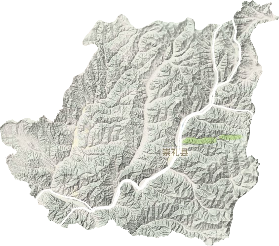 崇礼区地形地图
