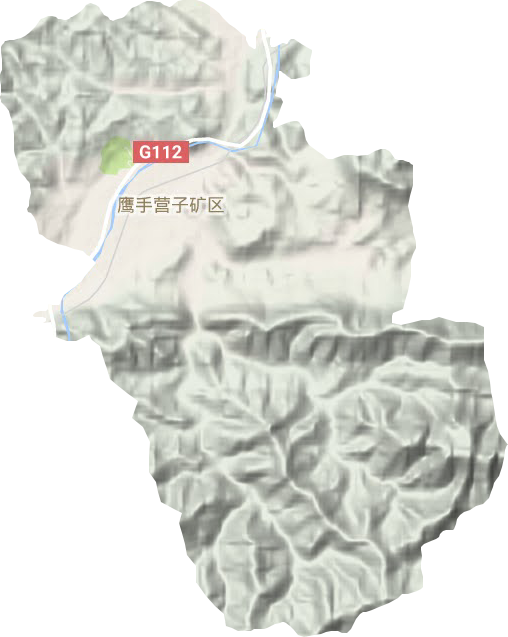 鹰手营子镇地形地图