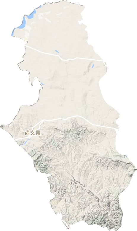 尚义县地形地图