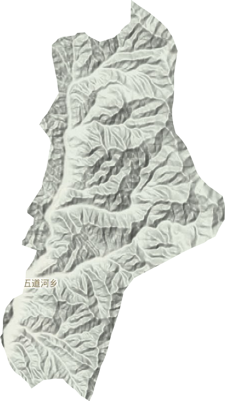五道河乡地形地图