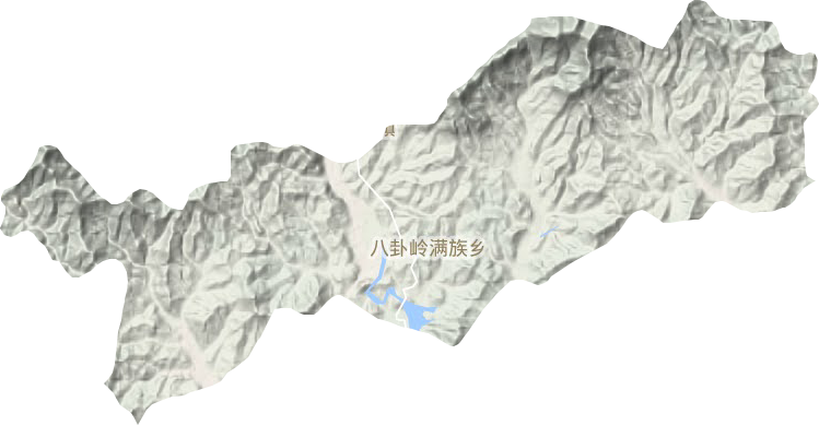 八卦岭满族乡地形地图