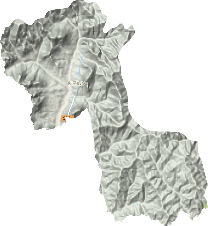 陡子峪乡地形地图